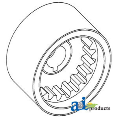 A & I PRODUCTS Coupler, Hydraulic Pump Drive Shaft 3" x5" x2" A-K944947